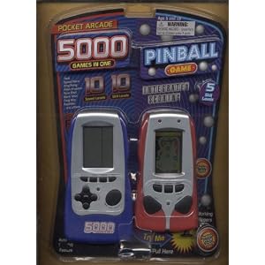 5000 Games in One + Pinball Game 2 Game Systems Hand Held by POCKET ARCADE   PINBALL