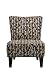 Handy Living Brown and Blue Make a Wish Halsted Armless Transitional Accent Chair