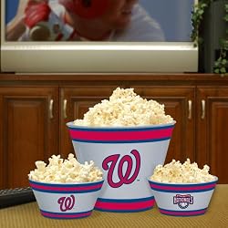 Washington Nationals Memory Company Team Melamine 3-Piece Bowl Set MLB Baseball Fan Shop Sports Team Merchandise