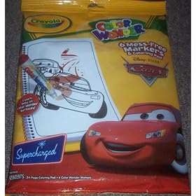 Crayola Disney Pixar Cars Color Wonder Mess Free Markers and Coloring Pad by
