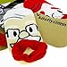 kilofly Thick Lips Pirate Low Cut Cotton Socks Set of 5 Pairs, with Voodoo Doll