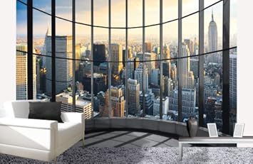 Platin Art Wall Mural Deco Wall New York Office View 8-Feet 4-Inch by 12-Feet