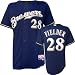 Prince Fielder Majestic Alternate Authentic Onfield Cool Base Milwaukee Brewers Jersey - 52