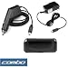 Black Premium Horizontal Pouch Case + Rapid Car Charger + Home Travel Charger for T-mobile HTC G1 Google Phone Smartphone