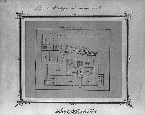 First floor plan,imperial military middle school,Edirne