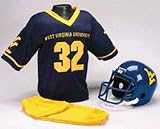 West Virginia Mountaineers NCAA Youth Four Piece Football Uniform Set (Medium) from Franklin