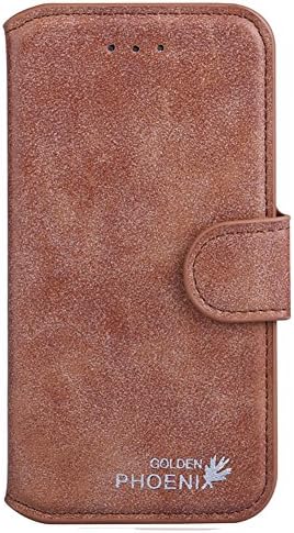 iPhone 6, 6s Wallet Case -KAWN Ultra Slim, Light Case - Apple iPhone 6, 6s (4.7) - Vintage Leather (PU) - Credit Card ID Holder - Extra Strong Magnet (Brown)
