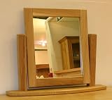 Yabbyou Solid Oak Dressing Table Mirror
