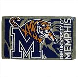Outdoor Patio Blue/Gray Rectangle Door Mat - University of Memphis