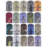 Review   / 20 LOT: Eterno Italy Mens Dress Shirt & Neck Tie Set: Neck Size 18 - Very high quality fabric: 65% cotton, 35% microfiber and completely wrinkle resistant / iron-free. These 20 Italian designed shirts are accompanied by 20 beautiful 100% silk full length neck ties. Buy now at a wholesale price!