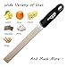 Erayco Stainless Steel Zester with Black Ergonomic Handle, Premium Grater for Lemon, Cheese, Ginger, Garlic, Nutmeg, Citrus, Spices