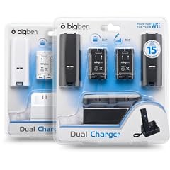 Wii - Dual Charger Ladestation inkl. 2x 700 mAh Akkus und Batteriefachdeckel (farblich sortiert wei�/schwarz, keine Farbwahl m�glich)