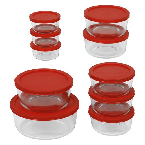 Pyrex Glass Storage Containers. (20 Piece Set). ReillyFransisca