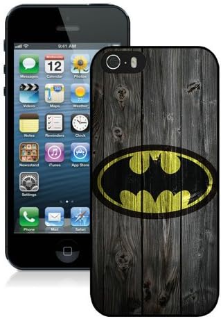 Customized Personalized phone plastic shell Case, The Joker, Batman Logo, Batman iphone5 5S case, Only fit iphone5 5S Black