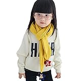 Tortor 1bacha(JP)　男女兼用　子供用　マフラー　女の子　ニット　ストール　キッズ　男の子　無地　春秋冬　冷房対策　結婚式　7色　スカーフ　ベビー　暖かい　防寒　かわいい　プレゼント　赤