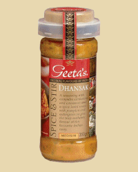 Geeta Dhansak (Medium) Spice & Stir 350 g by Geeta