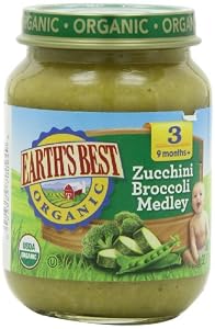 Earth's Best Organic Zucchini Broccoli Medley, 6 Ounce Jars (Pack of 12)