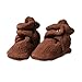 Zutano Newborn Unisex-Baby Fleece Bootie, Chocolate, 12 Months