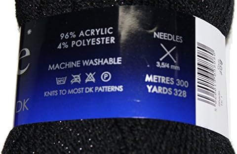 James C. Brett Pack of 3 Twinkle Fashion DK Yarn (100g) - TK 1