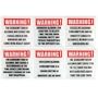 Kikkerland Design Alcohol Warning Coasters, Set of 6