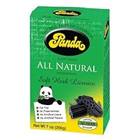 Panda All Natural Licorice Chews with Herbs, 7-Ounce Packages (Pack of 12)