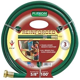 Flexon FR58100 5 8-Inch x 100-Foot 3-Ply Light Duty Garden Hose by Flexon