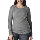 Women's Plus-Size Mossimo Supply Co. Heather Gray Long-Sleeve Thermal Tee 2