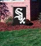CHICAGO WHITE SOX OFFICIAL LOGO GARDEN FLAG + STAND