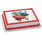 Disney's Cars 2 World Grand Prix Edible Icing Cake Topper