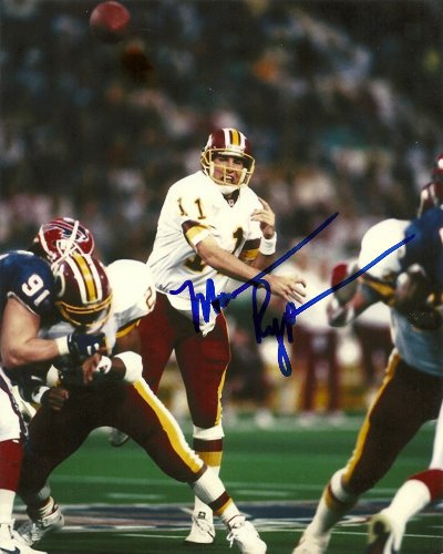 MARK RYPIEN WASHINGTON REDSKINS,SUPER BOWL CHAMPS,MVP,SIGNED 8X10 PHOTO, WITH PROOF + COA