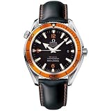 Omega Mens Seamaster Planet Ocean Automatic Chronometer Orange Bezel Watch #2908.50.82 by Omega