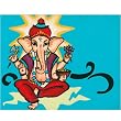 Colorful Aluminum Panel Ganesha Wall Art