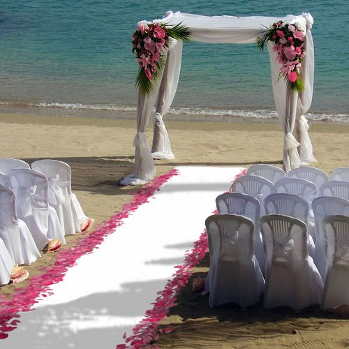 White Carpet Aisle Runner - 3' x 30' - Many Other Sizes to Choose From