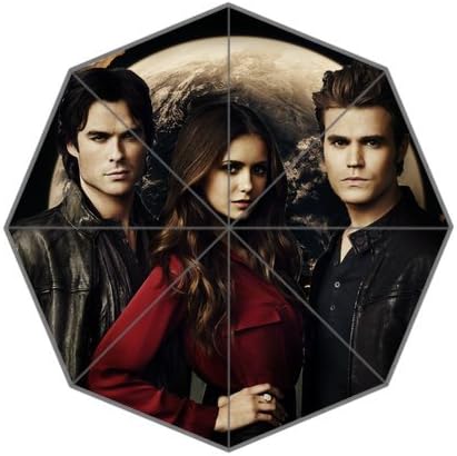 The New Novelty Item The Vampire Diaries Umbrella Popular Elena Damon Stefa Fashion Anti-uv Sun/Rain three folding umbrellas
