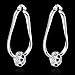 Minkang Creative Crystal Color Diamond Earrings 925 Silver Jewelry
