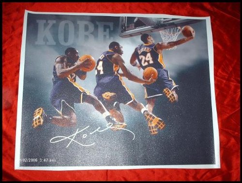 Signed Kobe Bryant Basketball - : Canvas - Autographed NBA Photos
