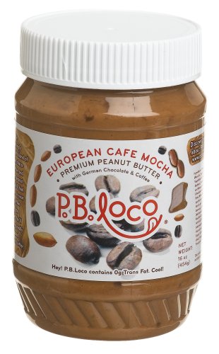 P.B.Loco Gourmet Flavored Peanut Butters European Caf¿ Mocha Peanut Butter, 16-Ounce Jars... by P.B.Loco Gourmet Flavored Peanut Butters