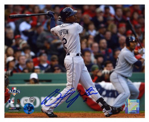 B.J. Upton Tampa Bay Rays - 2008 ALCS Game - Autographed 8x10 Photograph