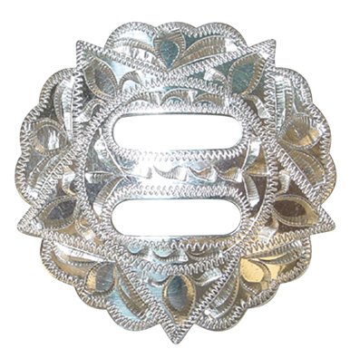 Metalab Stainless Steel Engraved Slot Star Concho