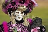 Wallmonkeys Peel and Stick Wall Decals - Typical Venetian Carnival Papier-mache Mask - Removable Graphic