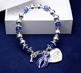 Dark Blue Ribbon Bracelet Where There Is Love (Retail) 51UOQZuugRL. SL160 Dark Blue Ribbon Bracelet Where There Is Love (Retail)