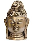 Buddha Head Brass Statue Collectible Figurines 5 x 3 inches