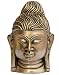 Buddha Head Brass Statue Collectible Figurines 5 x 3 inches