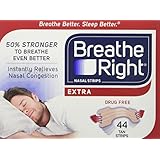 Breathe Right Extra Strong Nasal Strips One Size Fits All, Tan (44 ct)