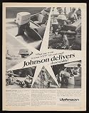 1968 Johnson Sea-Horse Outboard Boat Motor Print Ad (10325)