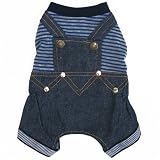 BLUE CUTE OVERALL Pet Appareal dog clothes APPAREL Chihuahua Teacups Miniature L