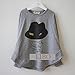 Gaorui Baby Girls Kids Bat Wing Loose Blouse T-Shirt Tops Clothes sweater hat Pattern