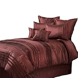 Veratex Aiden Queen Comforter Set, Pomegranate