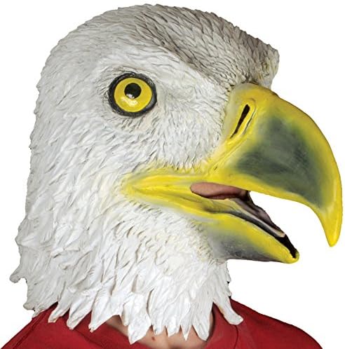 Loftus International Adult Eagle Animal Mask, White/Yellow, One Size