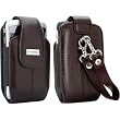Blackberry Burnt Sienna Leather Vertical Tote With Wrist Strap For 8300 Series